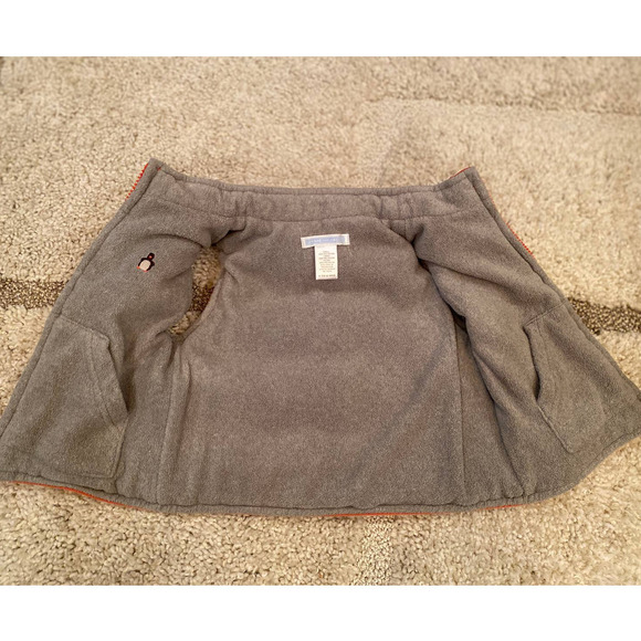 Janie & Jack Orange Reversible vest - Picture 5 of 5